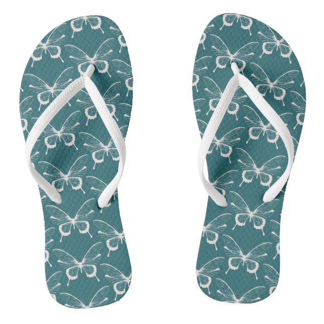 Chinelos Butterfly Flip Flops (Pé da cama)