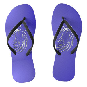 Chinelos Cabeça de Cavalo Azul Lotus