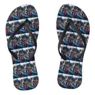 Chinelos Cabeçalho Azul em um Paddle: Uma Aventura Cênica