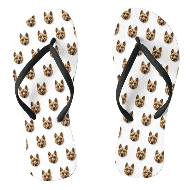 Chinelos Cachorro Malinoi Belga Inspirado em 3D (Pé da cama)