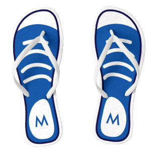 Chinelos Calçados marinhos Azuis Sneaker Legal Monograma de
