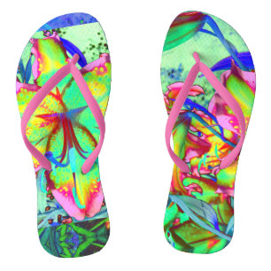 Chinelos Camiseta tanque retro kiwi lima tropical lírio mou
