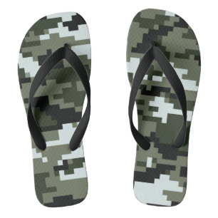 Chinelos Camuflagem urbana digital de 8 bits/Camo