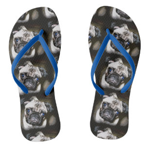 Chinelos cãozinho preto