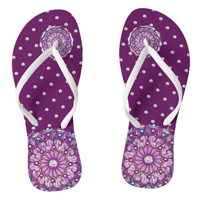 Chinelos Cardinal Red Rosace (Pé da cama)