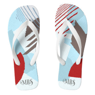 Chinelos Casamento com bloco de cores Sra. Bride Winter ID7