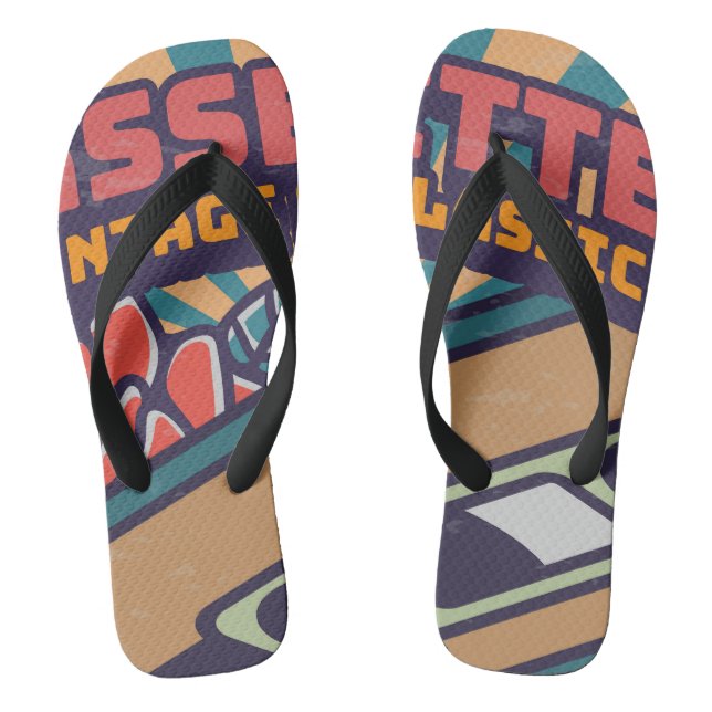 Chinelos Cassete Vintage (Pé da cama)