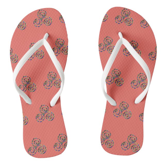 Chinelos Celtic Triskelion Símbolo de Força (Pé da cama)