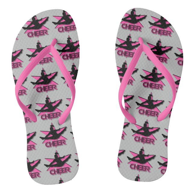 Chinelos Cheerleader rosa (Pé da cama)