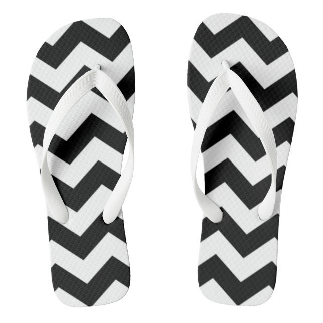 Chinelos Chevron Preto (Pé da cama)