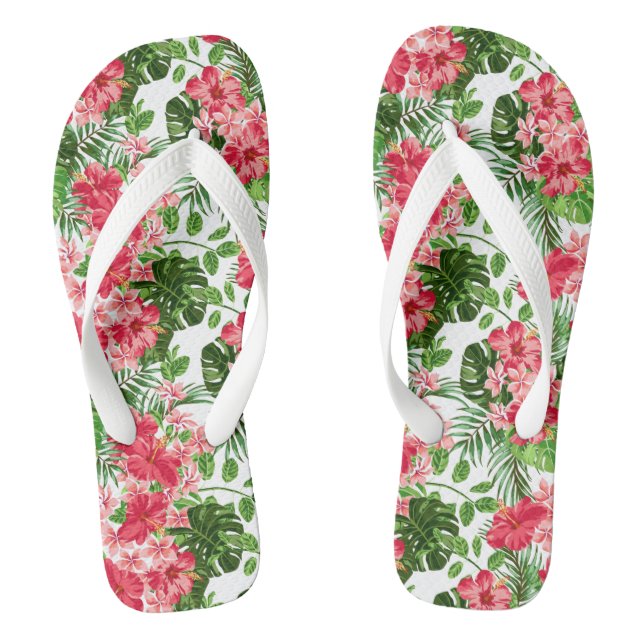 Chinelos Chinelos-Flores Tropicais (Pé da cama)