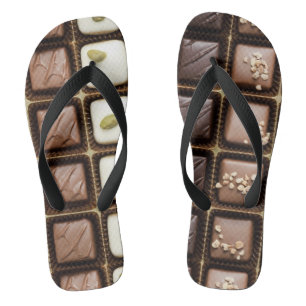Chinelos Chocolate de luxo feito à mão numa caixa