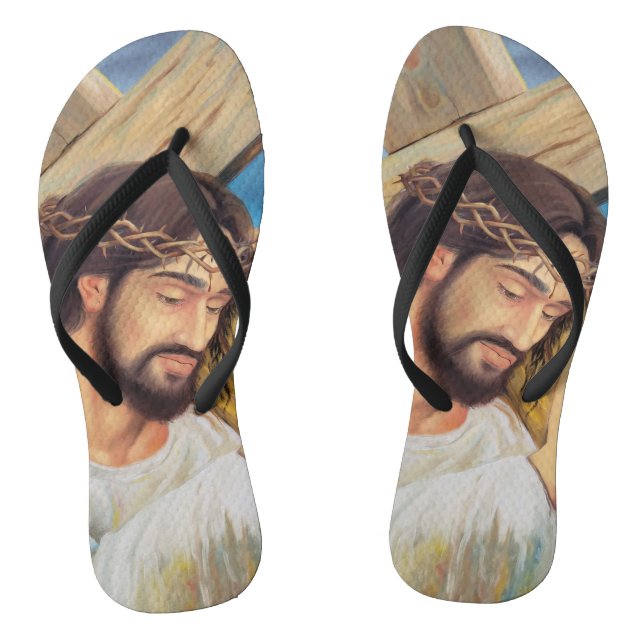 Chinelos Christian Faith Jesus Cristo (Pé da cama)