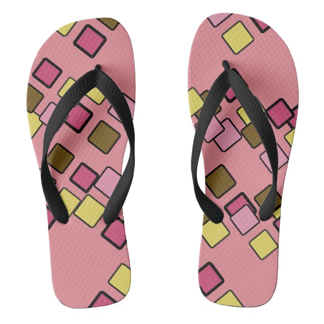 Chinelos Cintos Diagonais Rosa (Pé da cama)