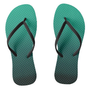 Chinelos Cinza verde-gradiente bolinhas femi impressão abs