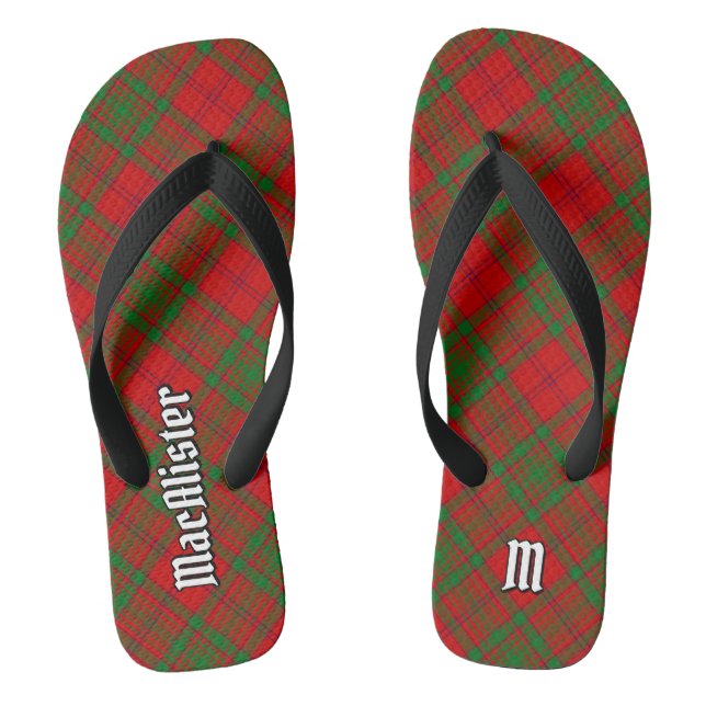 Chinelos Clan MacAlister de Glenbarr Tartan (Pé da cama)