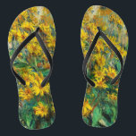 Chinelos Claude Monet - Jerusalem Artichoke Flowers<br><div class="desc">Jerusalém - Flores de Artichoke - Claude Monet,  Petróleo na Canvas,  1880</div>