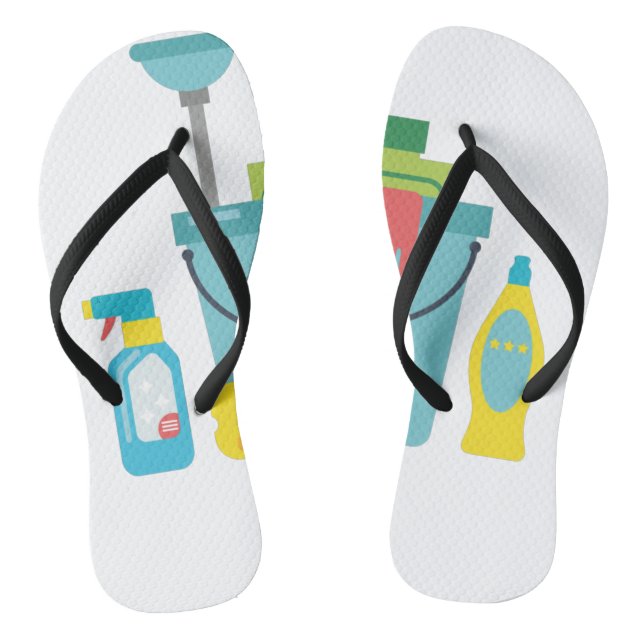 Chinelos Cleaning supplies (Pé da cama)