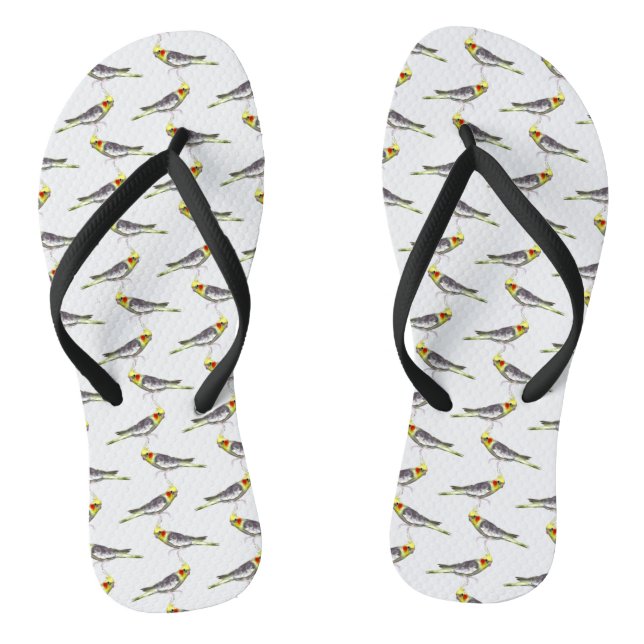 Chinelos Cockatiel Frenzy (escolha a cor) (Pé da cama)