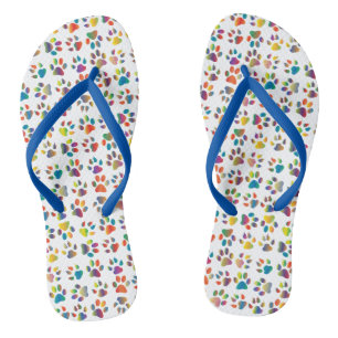 Chinelos Coloridos de Pinças de Cães