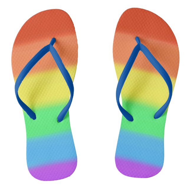 Chinelos Coloridos Personalizados Arco-Íris (Pé da cama)