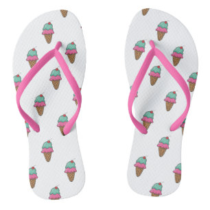 Chinelos Cones De Sorvete Coloridos Legais Para Meninas