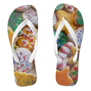 Chinelos Cookies de Natal I Férias Coloridas
