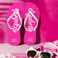 Cor-de-rosa-quente e branco personalizados
