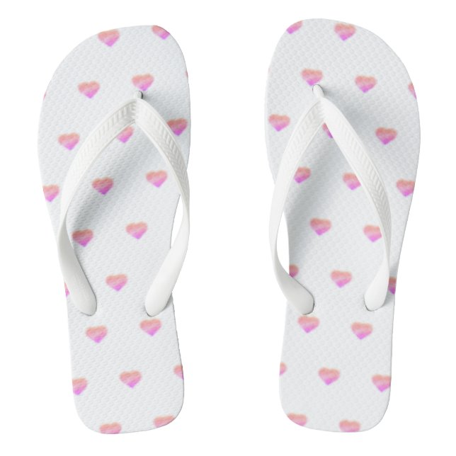 Chinelos coração rosa (Pé da cama)