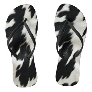 Chinelos Cowhide da Fazenda Ocidental