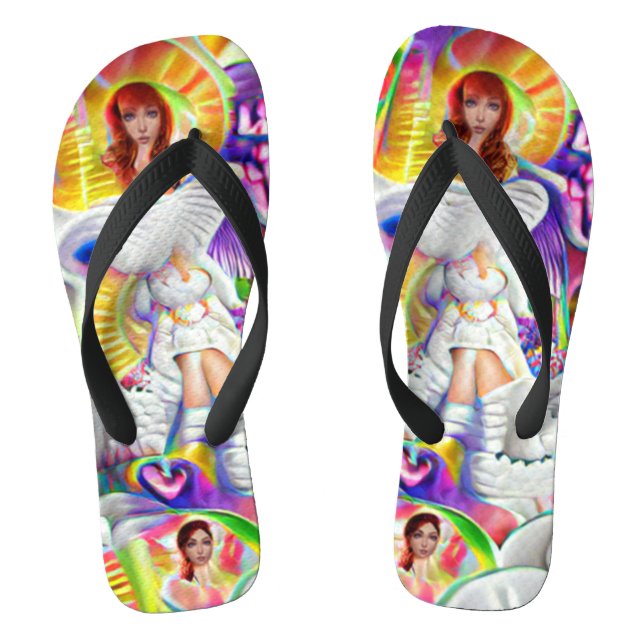 Chinelos Criados Personalizados de Viagem de Anjo  (Pé da cama)