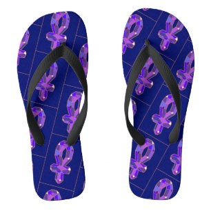 Chinelos Crystal Ankh