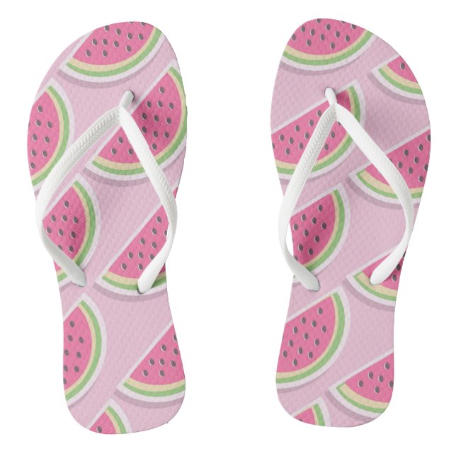 Chinelos Cute Pink Watermelon Pattern (Pé da cama)