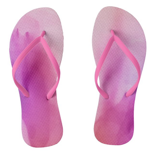 Chinelos de Borracha Espaço Positivo Rosa Roxo Aqu (Pé da cama)
