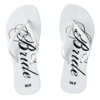 Chinelos de casamento monogramas para noiva e noiv