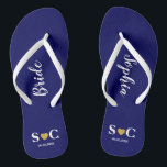 Chinelos de casamento para a Festa Bridal, Noiva d<br><div class="desc">Chinelos para toda a sua festa de casamento e convidados para o seu fim de semana de casamento ou de solteira. Com Dourado Coração.</div>