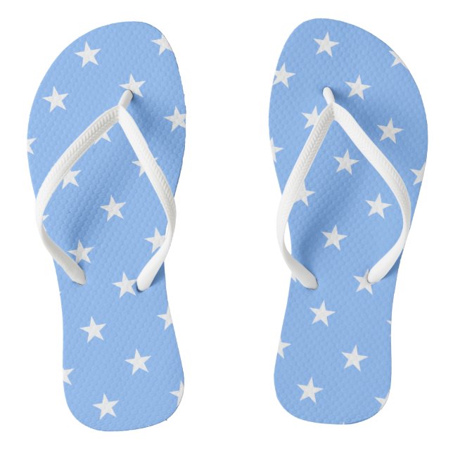 Chinelos de estrelas azuis (Pé da cama)