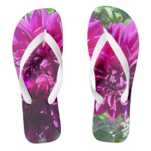 Chinelos de Flor Dahlia Roxo