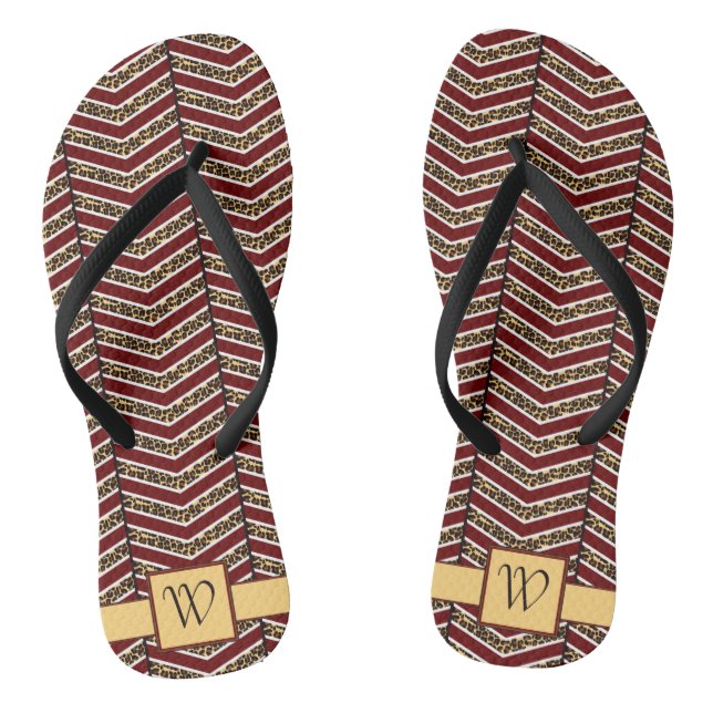 Chinelos de Gavão de Impressão Leopardo (Pé da cama)