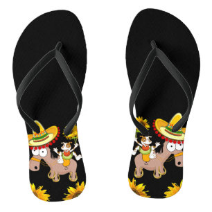 Chinelos de girassol