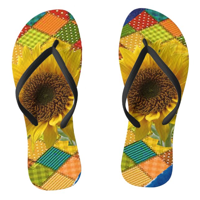 Chinelos de girassol (Pé da cama)