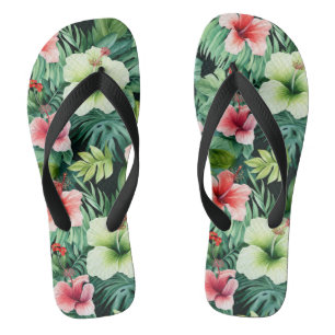 Chinelos de Impressão tropical