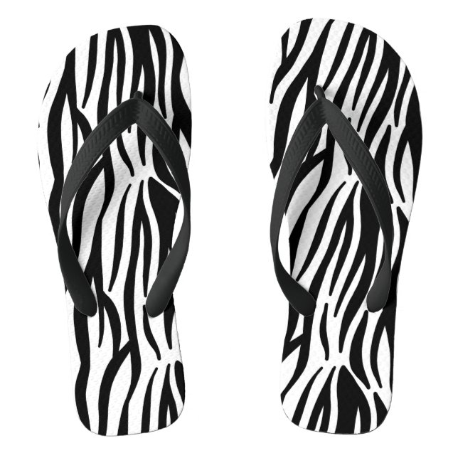 chinelos de impressão zebra (Pé da cama)