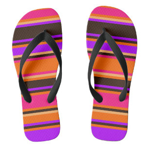 Chinelos De Laranja, Magenta E Unisex Roxo