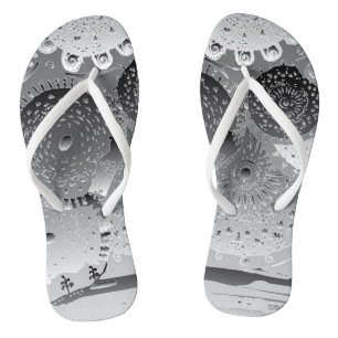 Chinelos de &Mandalas em branco