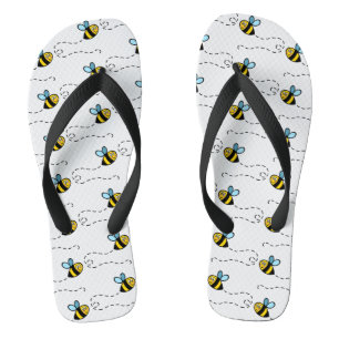 Chinelos de padrão de Bumblebee ocupados