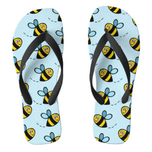 Chinelos de padrão de Bumblebee ocupados