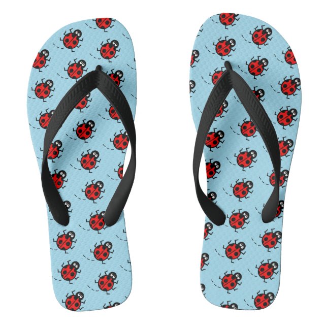 Chinelos de padrão Ladybird (Pé da cama)