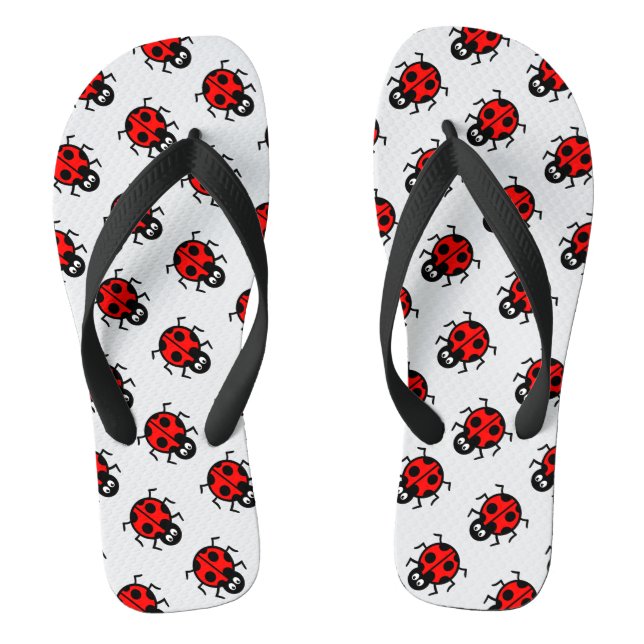 Chinelos de padrão Ladybird (Pé da cama)