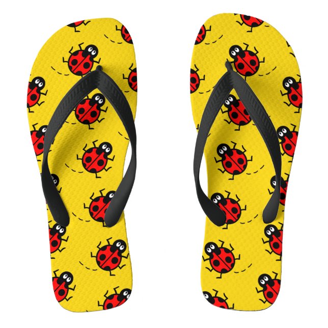 Chinelos de padrão Ladybird (Pé da cama)